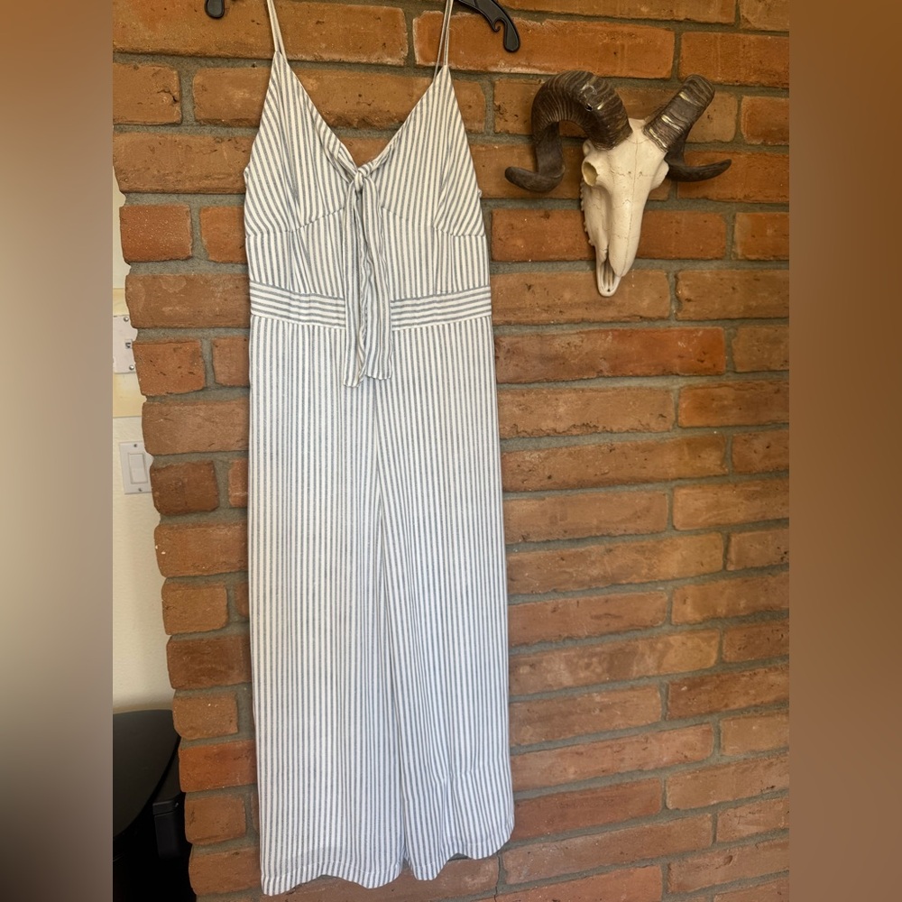 Striped Spaghetti Strap Jumpsuit
